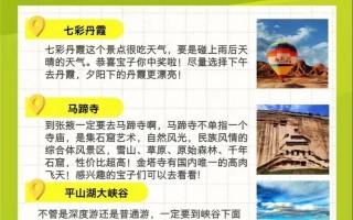 张掖旅游线路推荐，张掖旅游景点大全线路？