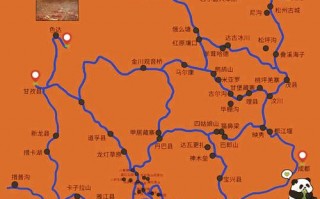 甘孜的旅游线路，甘孜的旅游线路图