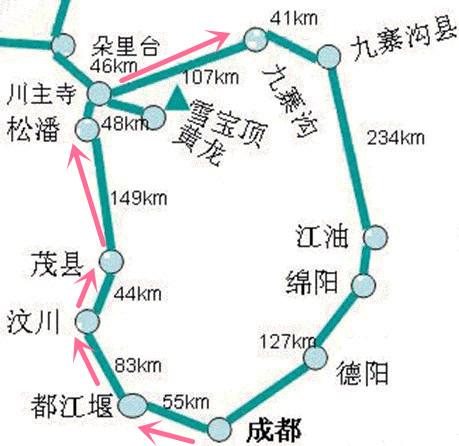成都至九寨沟路线查询?成都至九寨沟路线图?-第4张图片-诗丽旅游网 成都至九寨沟路线查询?成都至九寨沟路线图?-第4张图片-诗丽旅游网